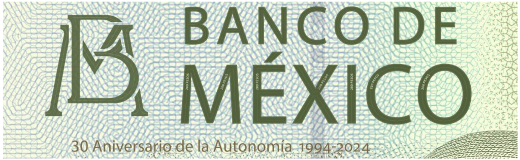 En circulación, billete de 200 pesos por el 30 aniversario de la autonomía del Banco de México